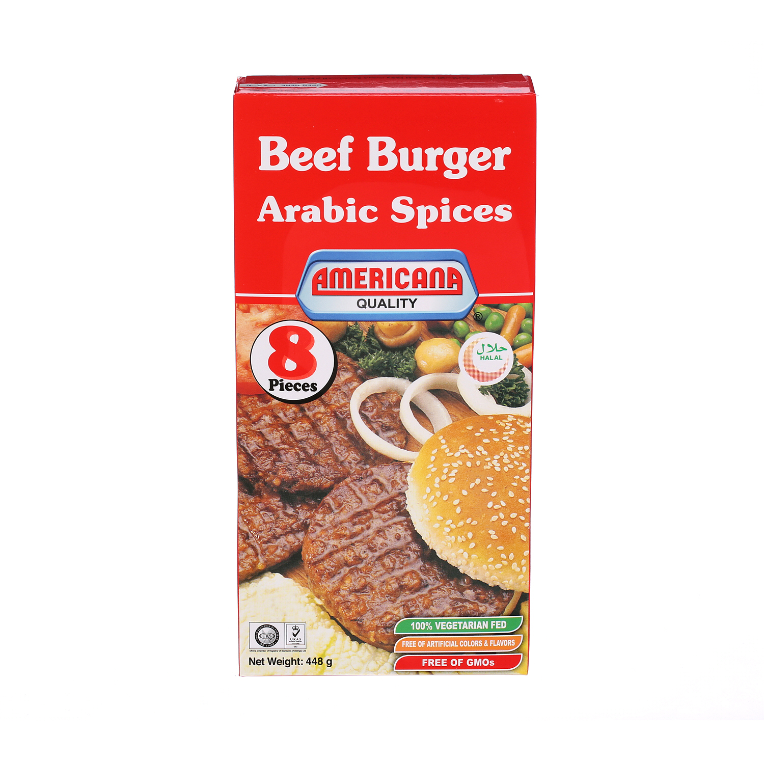 Americana Hamburgers 450 g × 8 Pack