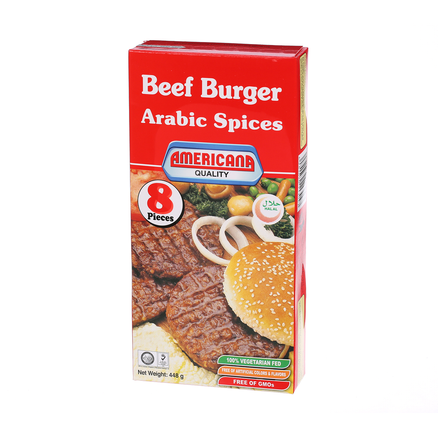 Americana Hamburgers 450 g × 8 Pack