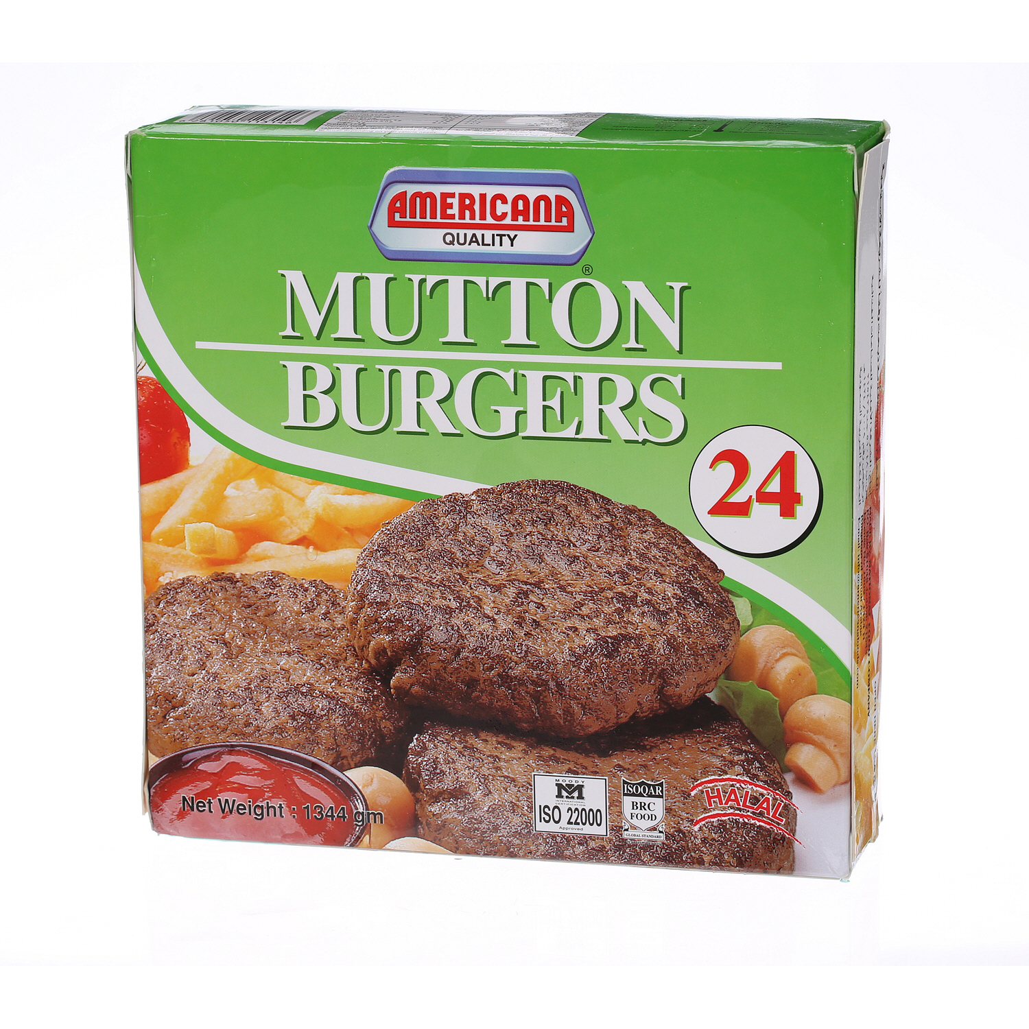 Americana Burger Mutton 1344gm × 24'S