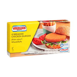 Americana Breded Chicken Burgers 226 g × 4 Pack
