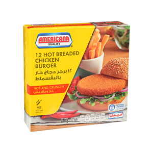 Americana Breded Chicken Burger 678 g × 12 Pack