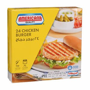 Americana Chicken Burger 1344 g × 24 Pack