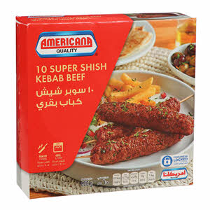 Americana Kebab Super Shish Kebab Breaded 600 g × 10 Pack