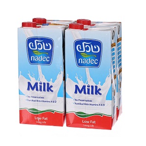 Nadec Uht Milk Low Fat 1 L × 4 Pack