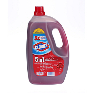 Clorox Disinfectant Cleaner non Bleach Rose 3Ltr