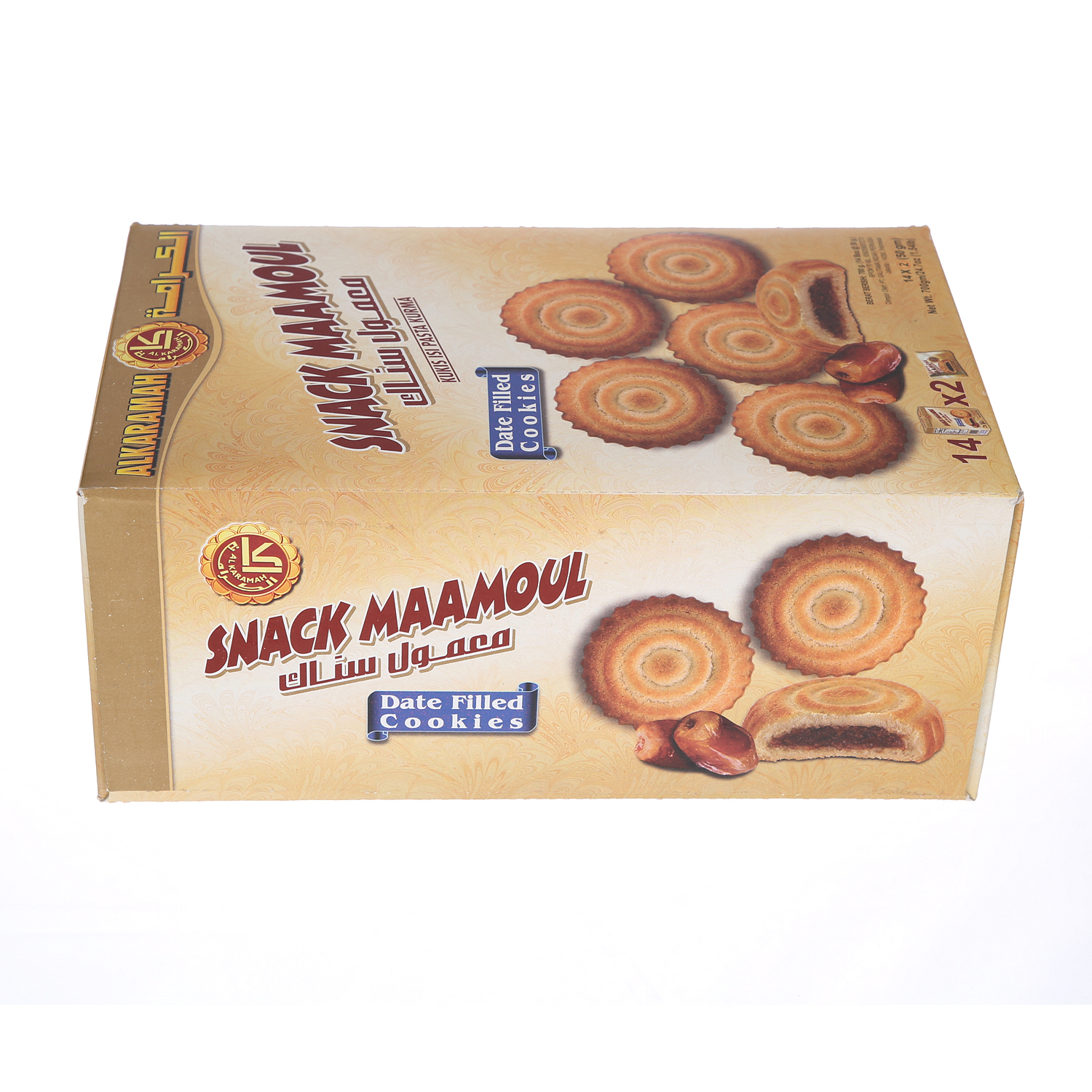 Al Karamah Biscuit Maamoul Snack 50Gm - 14Pcs