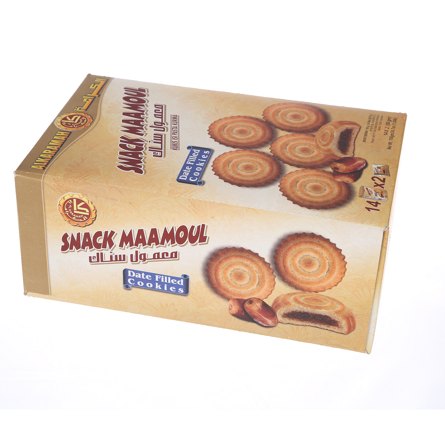 Al Karamah Biscuit Maamoul Snack 50Gm - 14Pcs