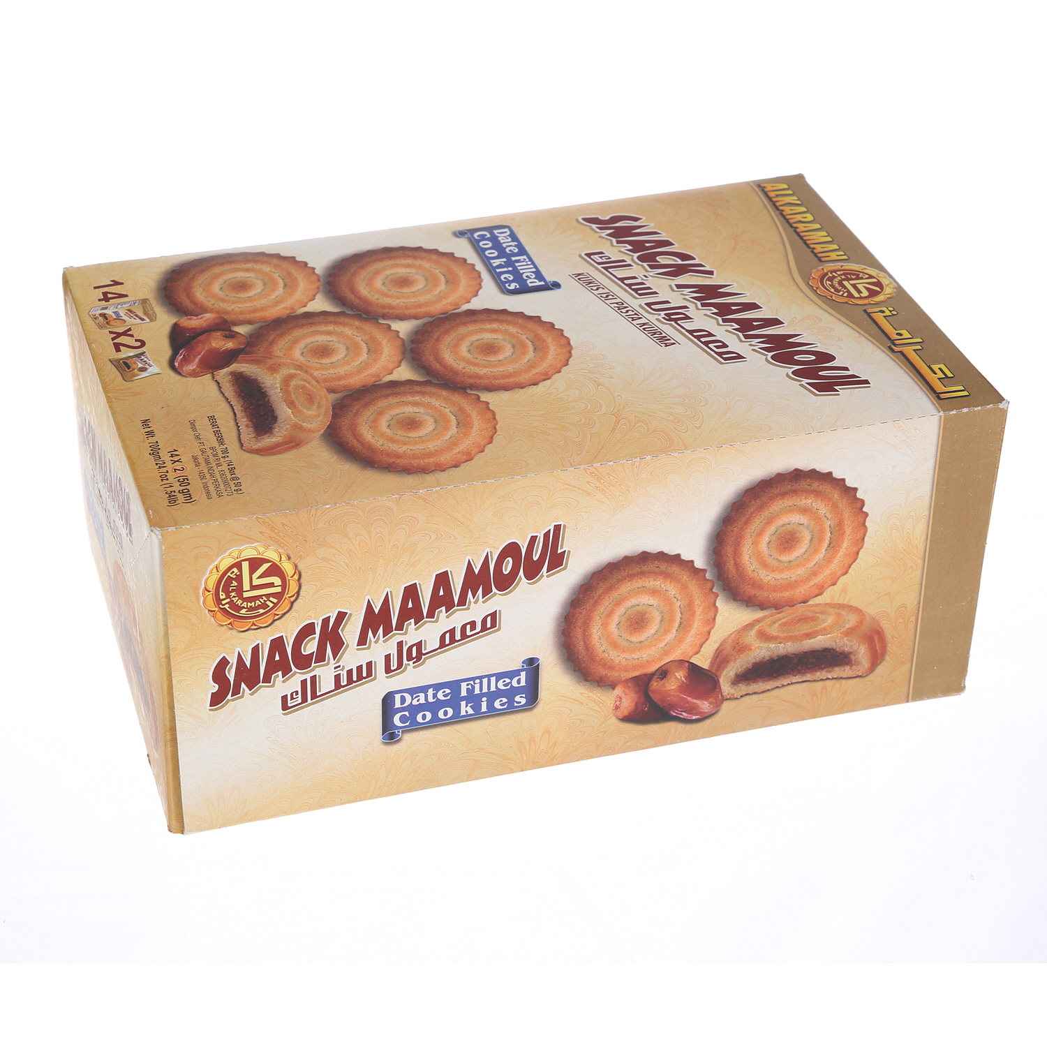 Al Karamah Biscuit Maamoul Snack 50Gm - 14Pcs