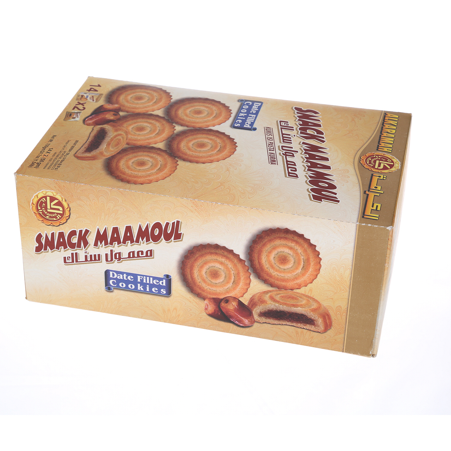 Al Karamah Biscuit Maamoul Snack 50Gm - 14Pcs