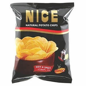 Kitco Nice Hot and Spicy Potato Chips 14 g Pack of 21