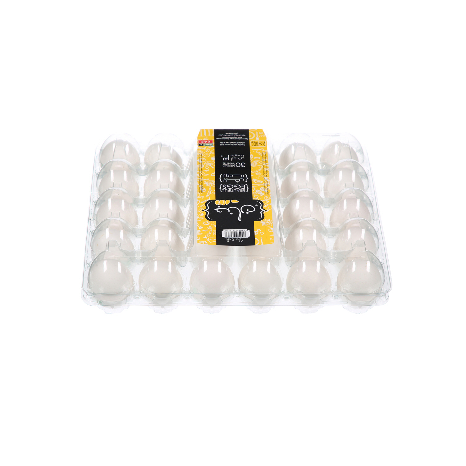 Jenan White Eggs Medium 30 Pack