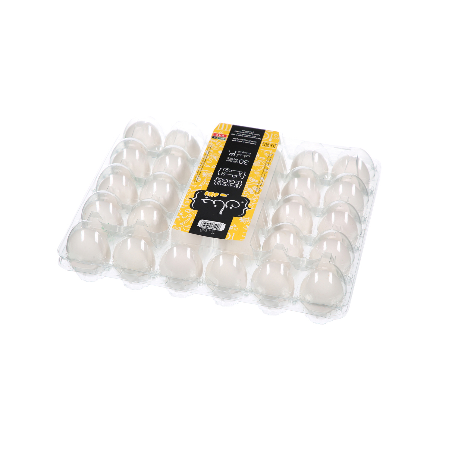 Jenan White Eggs Medium 30 Pack