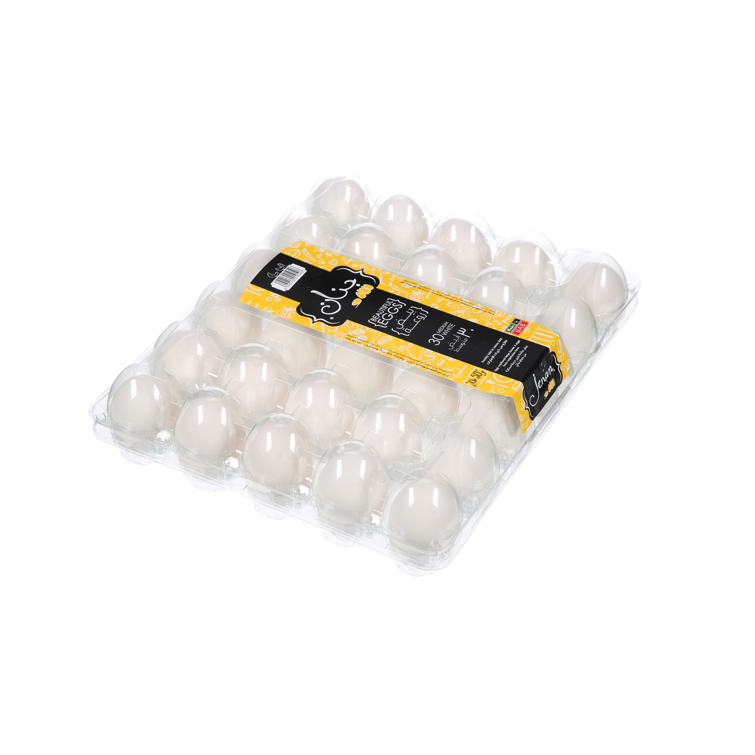 Jenan White Eggs Medium 30 Pack