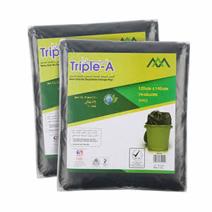 Triple A Garbage Bag 120 × 140 × 2 Pack