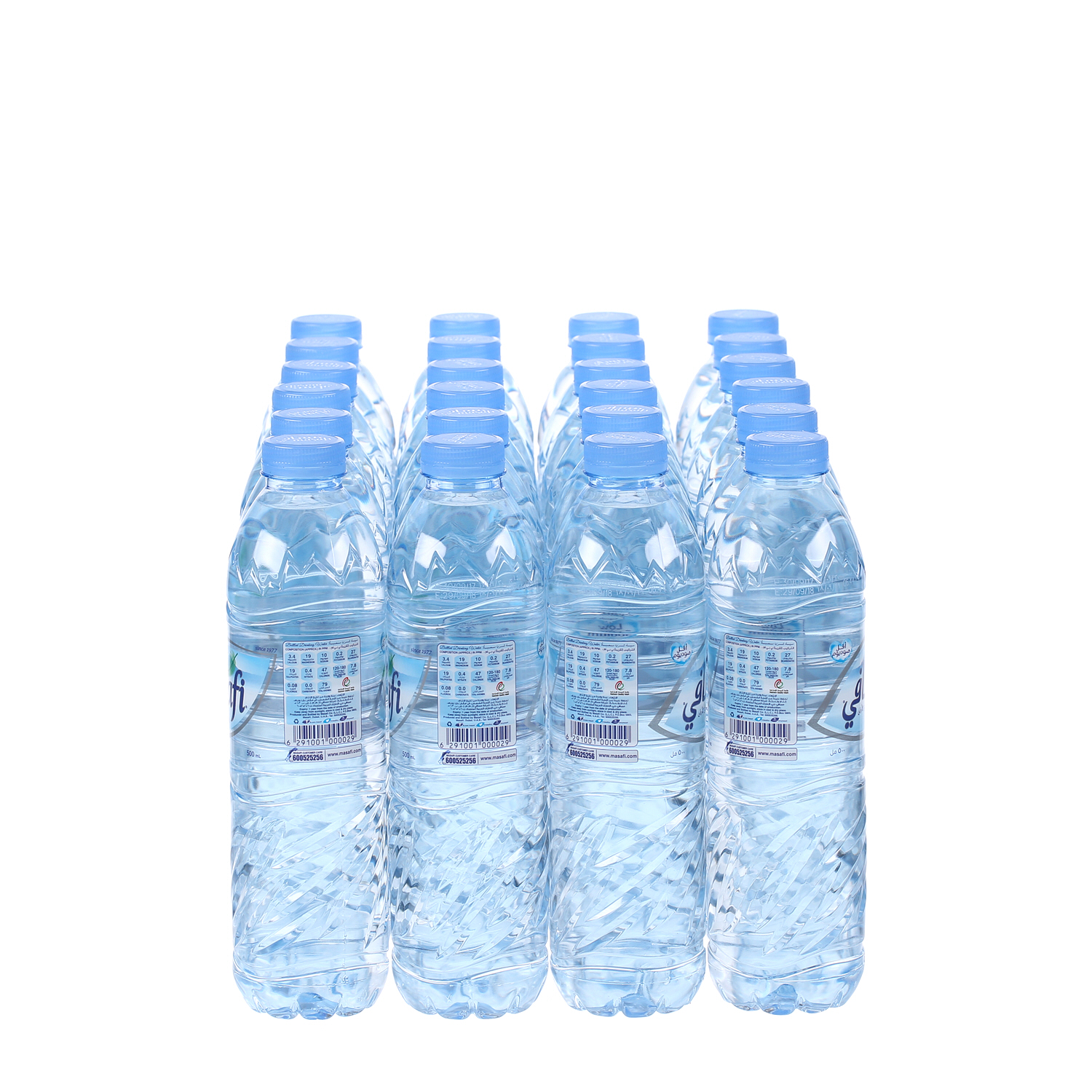 مسافي مياه معدنية 0.5 لتر × 24 علبة
