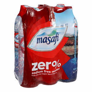 Masafi Water Zero Sodium 1.5Ltr x 6PCS