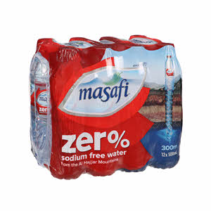 Masafi Water Zero Sodium 12 x 500 ml