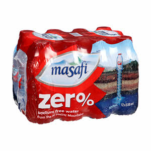 Masafi Water Zero Sodium 12 x 330 ml