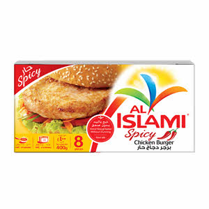 Al Islami Chicken Burger Hot & Spicy 400gm