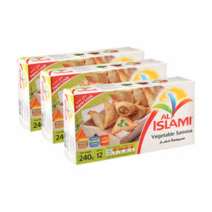 Al Islami Vegetable Samosa 240gm x 2+1 Free