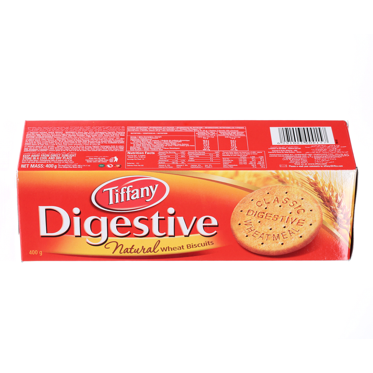 Tiffany Digestive Classic Biscuit 400gm