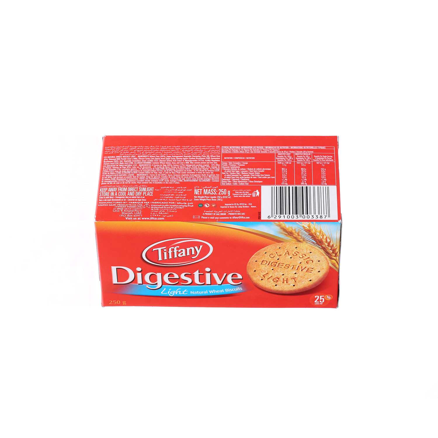 Tiffany Digestives Light 250 g