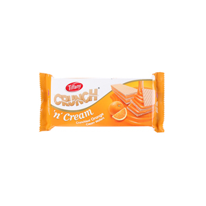 Tiffany Crunch 'N' Cream Wafer Orange 76 g
