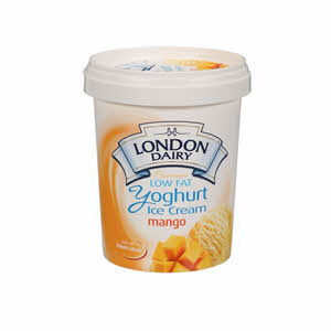 London Dairy Yogurt Ice Cream Mango Low Fat 500Ml