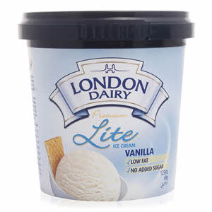 London Dairy Lite Vanilla Ice Cream 125Ml
