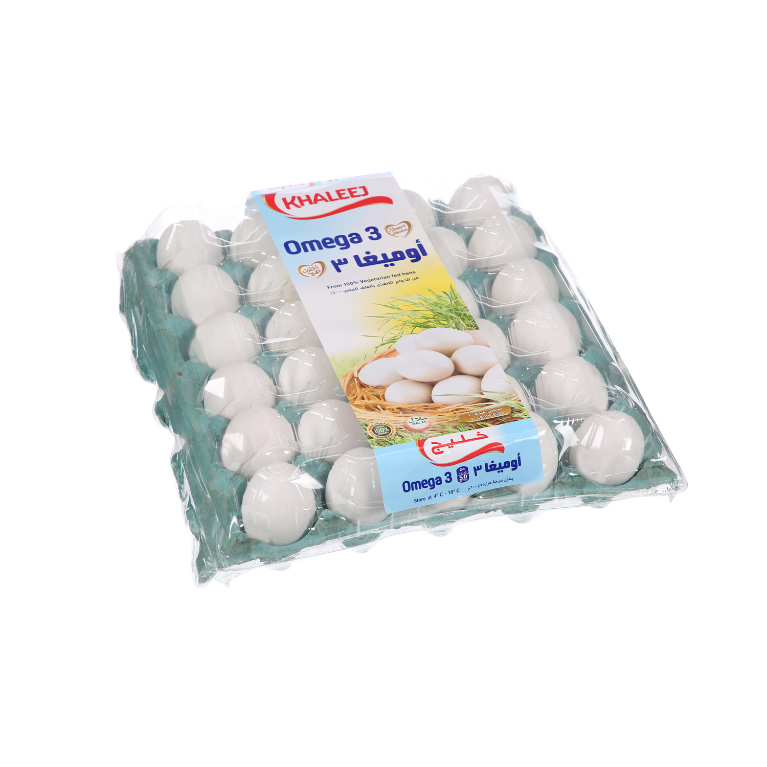 Khaleej White Omega 3 Eggs 30 Pack