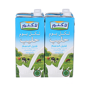 Lacnor Long Life Low Fat Milk 1 L × 4 Pack