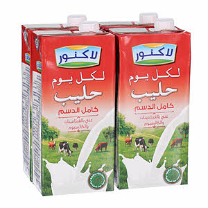 Lacnor Essential Full Cream Milk 4 x 1Liter