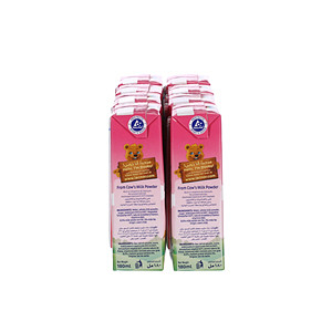 Lacnor Essentials Strawberry Flavored Milk 180 ml Pack of 8