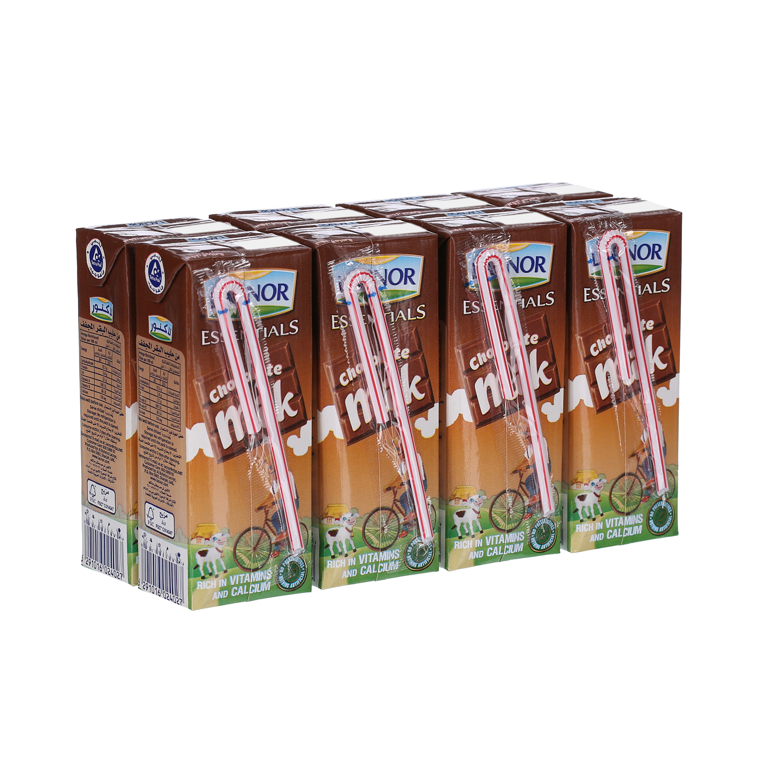 Lacnor Chocolate Milk 200 ml x 8 Pack