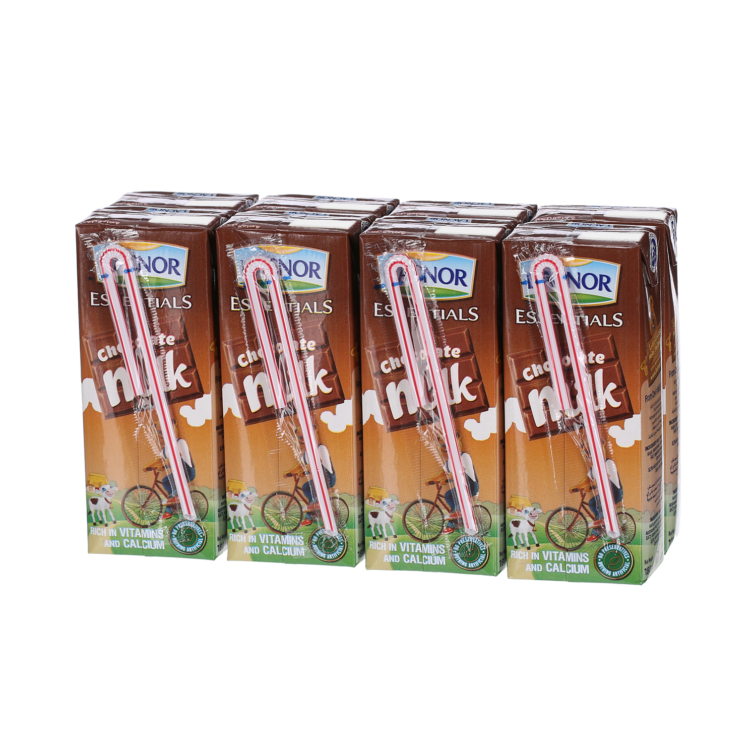 Lacnor Chocolate Milk 200 ml x 8 Pack