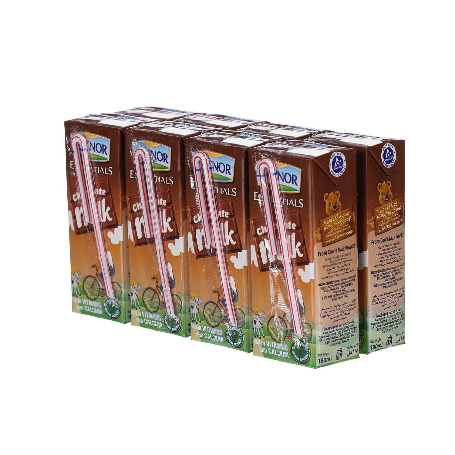 Lacnor Chocolate Milk 200 ml x 8 Pack