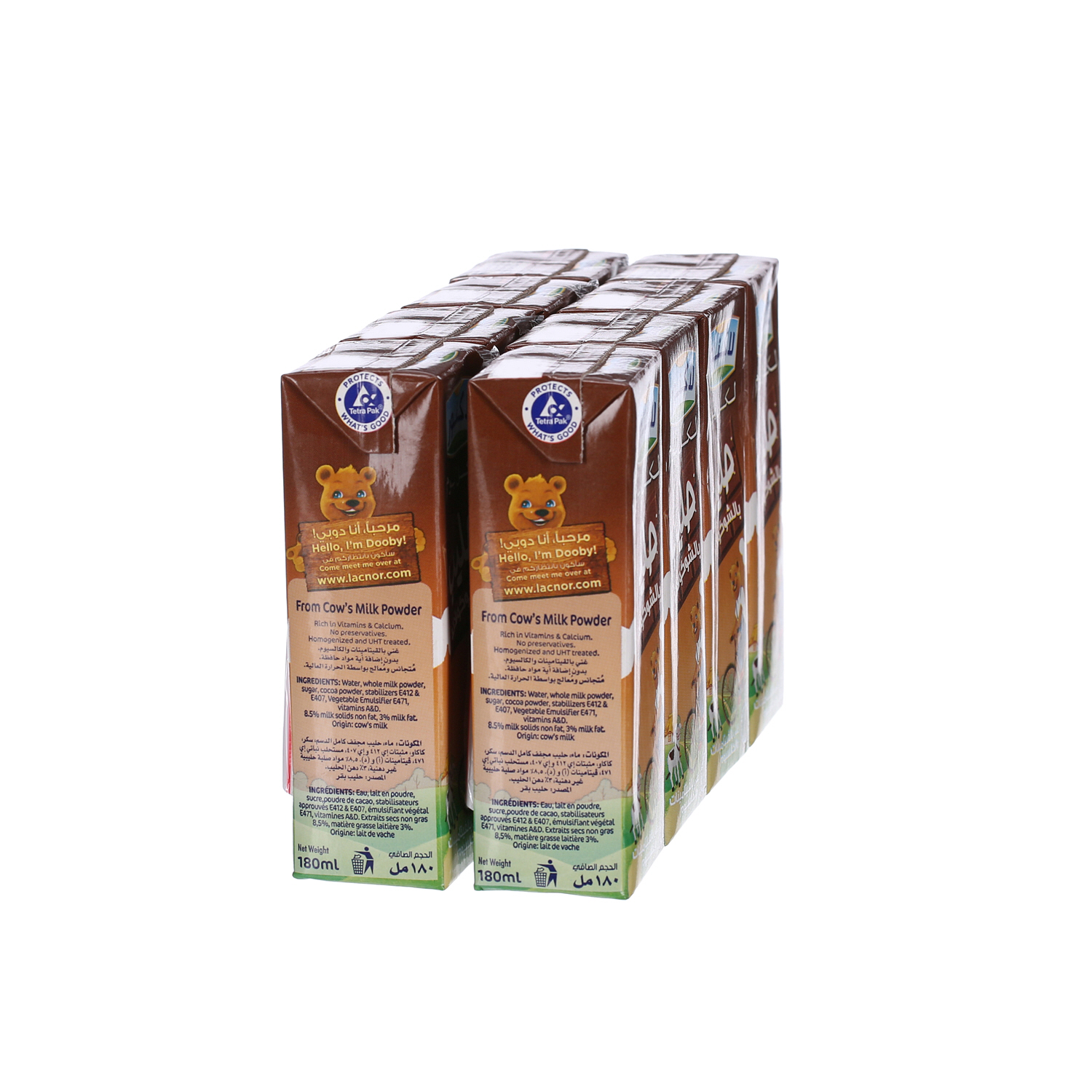 Lacnor Chocolate Milk 200 ml x 8 Pack