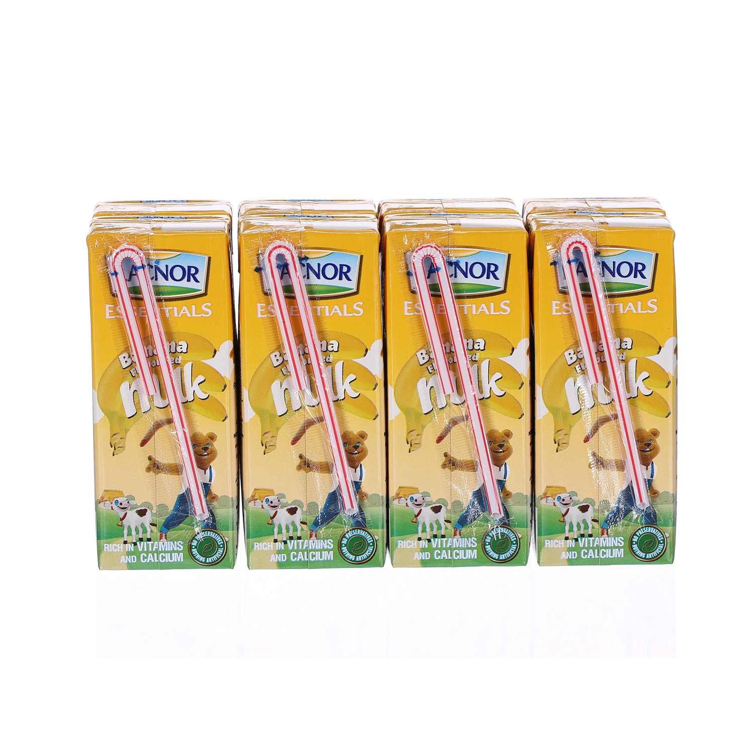 Lacnor Banana Milk 180 ml × 8 Pack