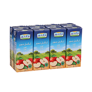 Lacnor Apple Juice 180 ml × 8 Pack