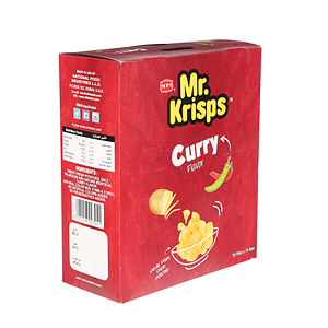 Mr Krisps Chips Curry 15 g × 25 Pack