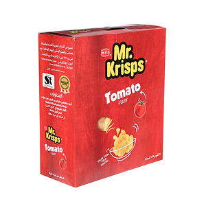 Mr Krisps Chips Tomato 15 g × 25 Pack