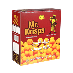 Mr Krisps Cheese Balls 15gm × 25'S