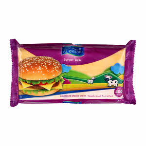 Al Rawabi Cheese Slices for Burger 400 g Al Rawabi Cheese Slices for Burger 400 g