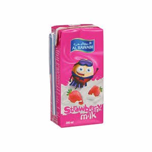 Al Rawabi Strawberry Long Life Milk 200 ml