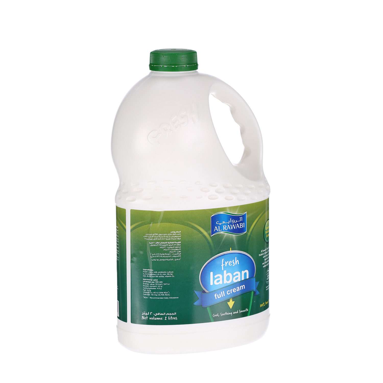 Al Rawabi Fresh Laban Drink Full Cream 2 L