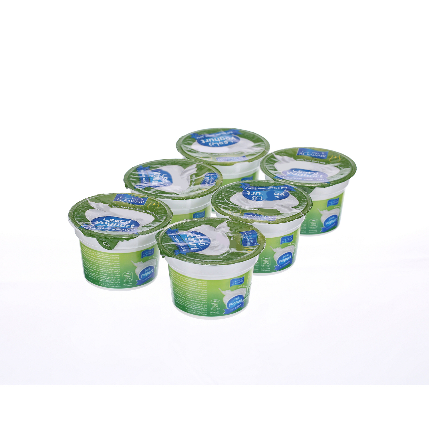 Al Rawabi Fresh Yoghurt Full Cream 90 g × 6 Pack