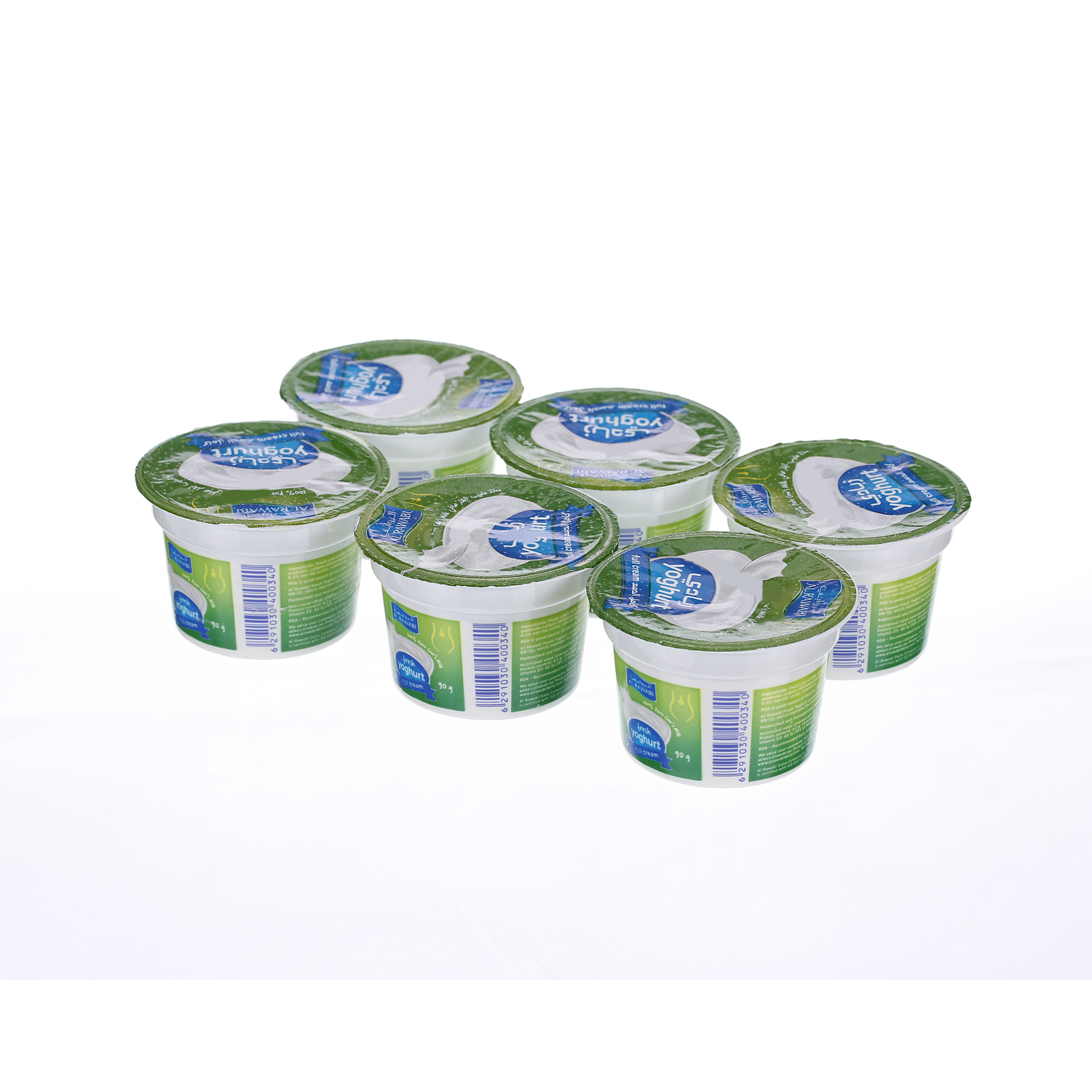 Al Rawabi Fresh Yoghurt Full Cream 90 g × 6 Pack