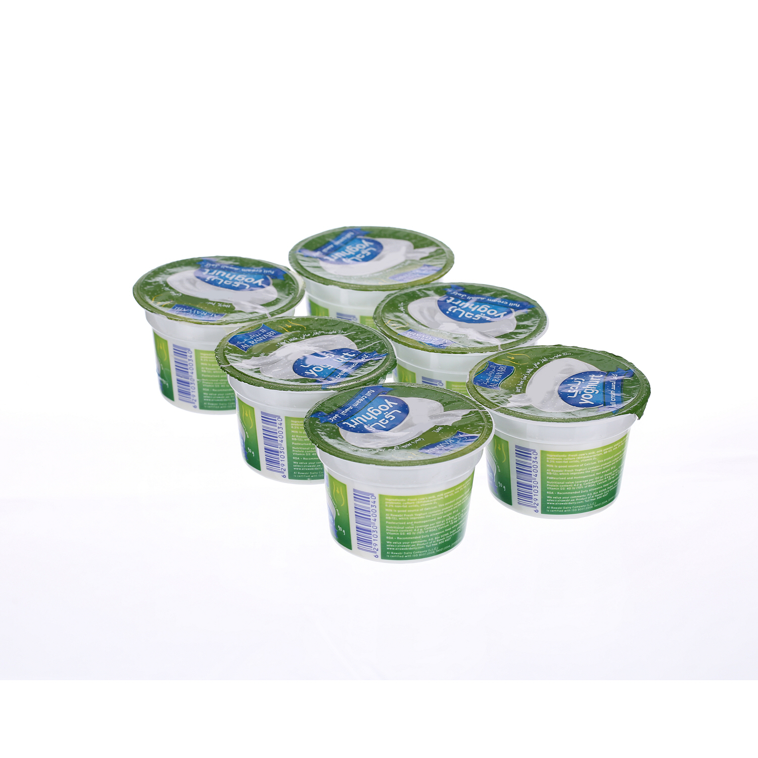 Al Rawabi Fresh Yoghurt Full Cream 90 g × 6 Pack