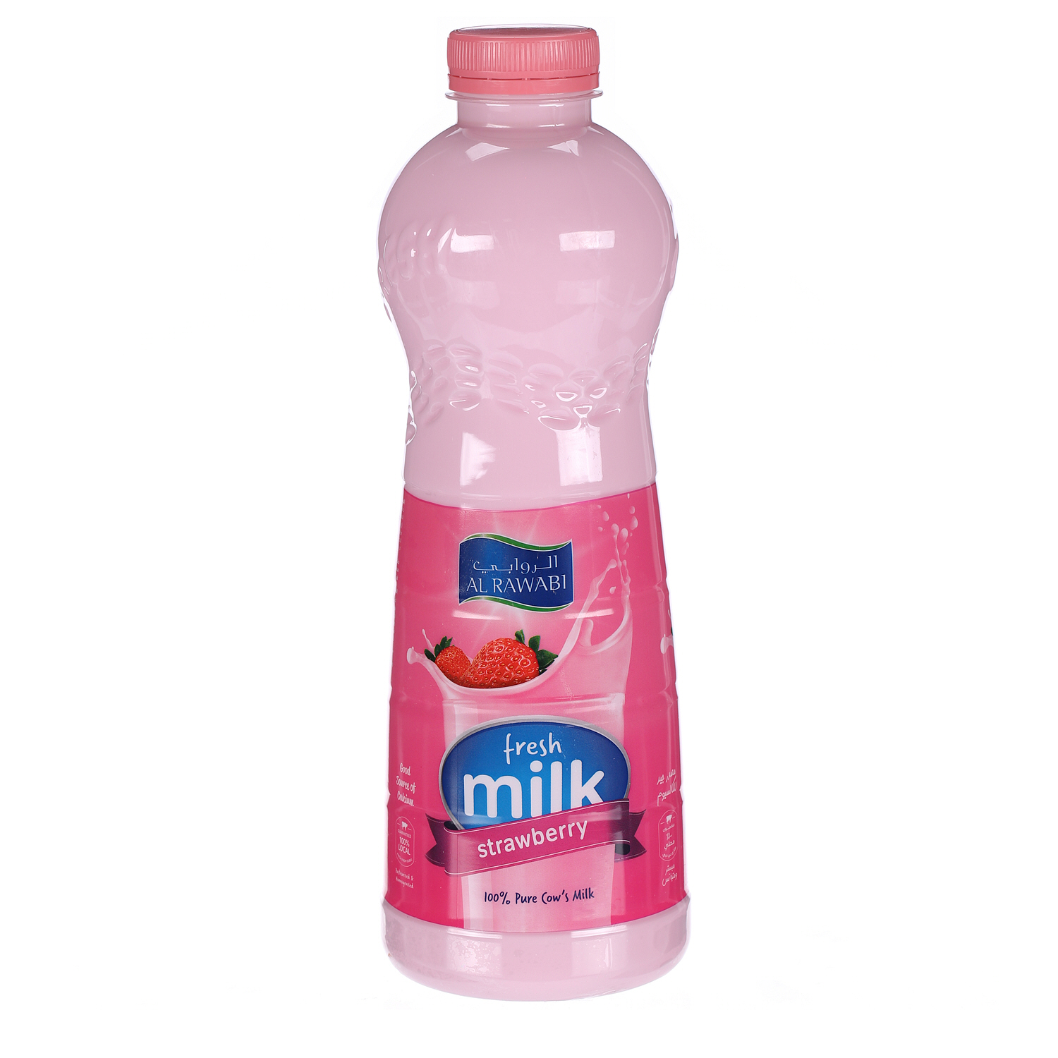 Al Rawabi Fresh Milk Flavoured Strawberry 1Ltr