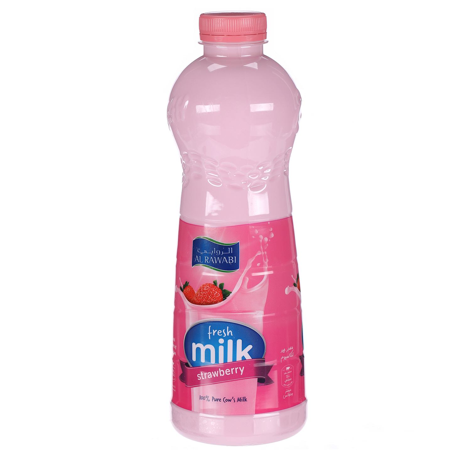 Al Rawabi Fresh Milk Flavoured Strawberry 1Ltr